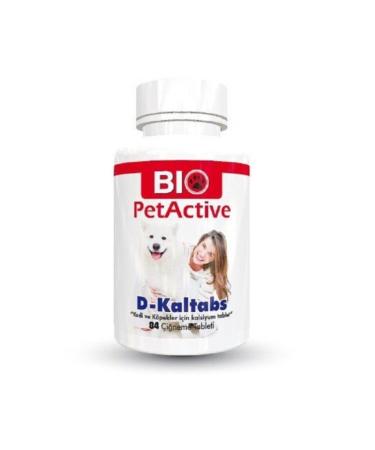 Bio PetActive D Kaltabs Calcium for Cats and Dogs 84 Tablets