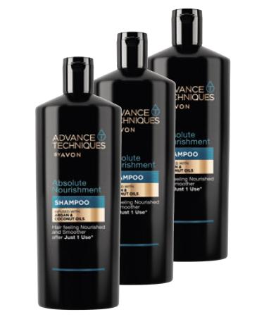 Avon Argan and Coconut Oil Nourishing Shampoo 700 Ml. Triple Set