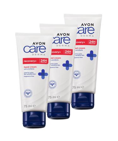Avon Care Derma Recovery Repairing Moisturizing Hand Cream 75 Ml. Triple Set