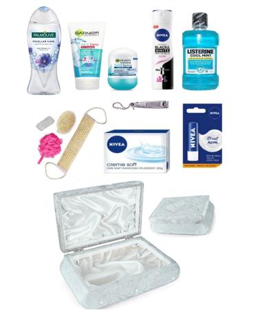 NIVEA Bride Engagement Wedding Chest Bundle Set - Bath Loofah Set