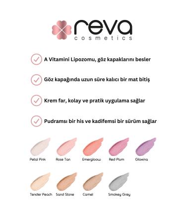 REVA Vegan Cream Eyeshadow - No. 303 | Clean Ingredients Long-Lasting & Mono Cream Eyeshadow - Buy Online on GoSupps.com