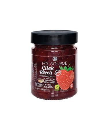 Pols Gourme Pol's Gourmet Chia Seed Strawberry Jam 360 Gr