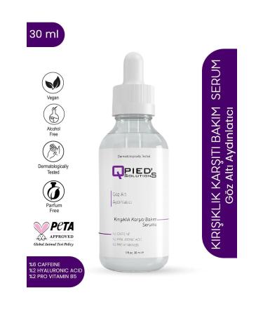 Qpieds Solutions Qpied's Solutions Under Eye Brightening and Anti-Wrinkle Care Serum (Caffeine 6%) 30 ml