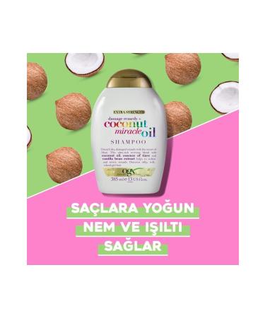 OGX Anti-Wear Coconut Miracle Oil Sulfate-Free Shampoo 385 ml - Buy Online on GoSupps.com