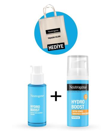 Neutrogena Hydro Boost SPF50 Sunscreen Moisturizer 50ml + Ultra Moisturizer 30ml - Buy Online on GoSupps.com