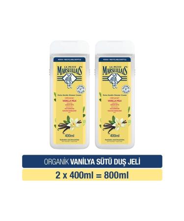 Le Petit Marseillais Vanilla Milk Shower Gel 400 Ml X 2 Pieces