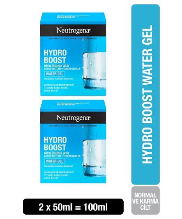 Neutrogena Hydro Boost Water Gel Moisturizer for Normal Skin 50 ml X 2 Pcs