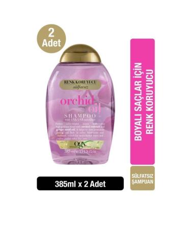 OGX Color Protection Orchid Oil Sulfate-Free Shampoo 385 ml x2