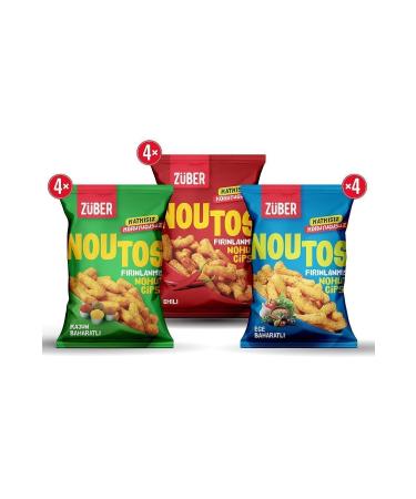 Z ber Noutos Chickpea Chips Trial Pack 55g X 12 Pieces