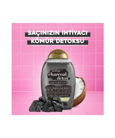 OGX Purifying Charcoal Detox Sulfate-Free Shampoo 385 ml - Buy Online on GoSupps.com