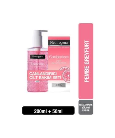 Neutrogena Revitalizing Facial Cleanser Visibly Clear Oil-Free Face Moisturizer 50ml