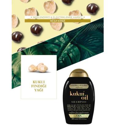 OGX Anti-Friction Kukui Oil Sulfate-Free Shampoo 385 ml X 2 Pcs - Buy Online on GoSupps.com