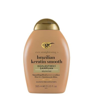 OGX Straightening Brazilian Keratin Smooth Sulfate-Free Shampoo 385 ml - Buy Online on GoSupps.com