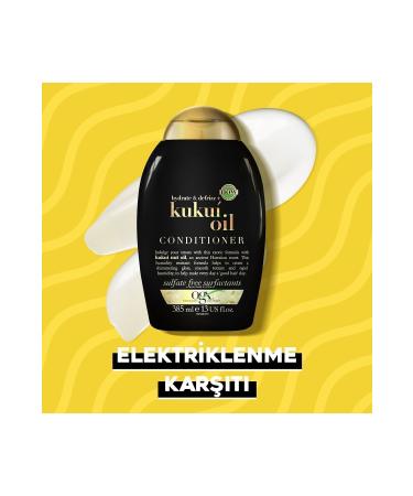 OGX Anti-Frizz Kukui Oil Sulfate-Free Hair Conditioner 385 ml - Buy Online on GoSupps.com