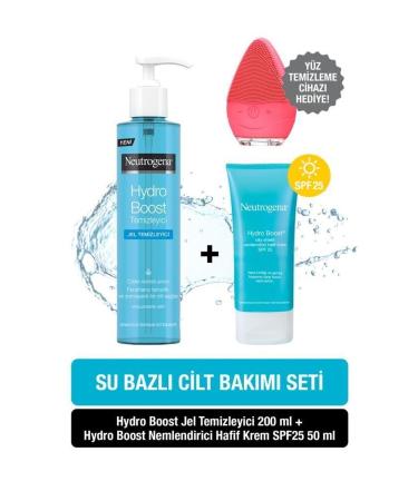 Neutrogena Hydro Boost Water Gel Cleanser 200 Ml + Hydro Boost Moisturizing Light Cream