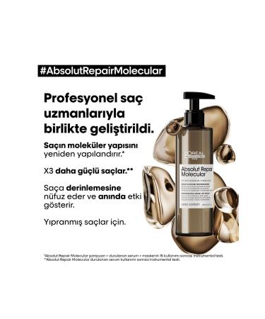 L'oreal Professionnel Loreal Professionnel Serie Expert Absolut Repair Hair Molecular Surface Renewing 2-Care-MRC-C8 - Buy Online on GoSupps.com