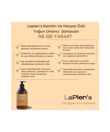Lapien's Intensive Repairing Bond Strengthening Moisturizing Shampoo for Damaged Damaged Dry Hair 500 ml - Buy Online on GoSupps.com