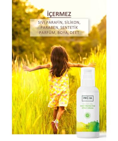 INCIA 0 Natural Protective Body Lotion Spray for Newborn Baby Child Lemon Eucalyptus Vegan 100 ml - Buy Online on GoSupps.com