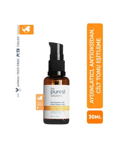The Purest Solutions C Vit Brightening and Tone Equalizing Care Serum 30 ml Ascorbic Acid & Ferulic Acid 0.5%