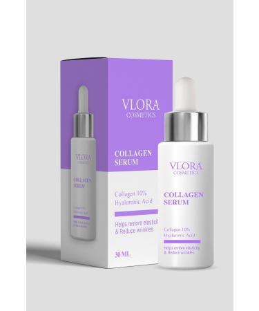 VLORA Anti-Aging Collagen Serum 30 ml (Hyaluronic Acid Niacinamide Vitamin B5) - Buy Online on GoSupps.com