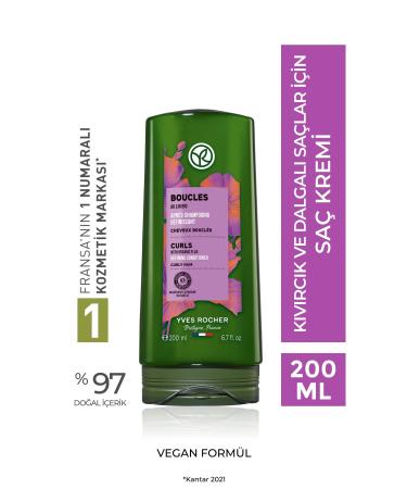 Yves Rocher Curl Defining Conditioner for Curly and Wavy Hair (Boucle) - Vegan-200 ml