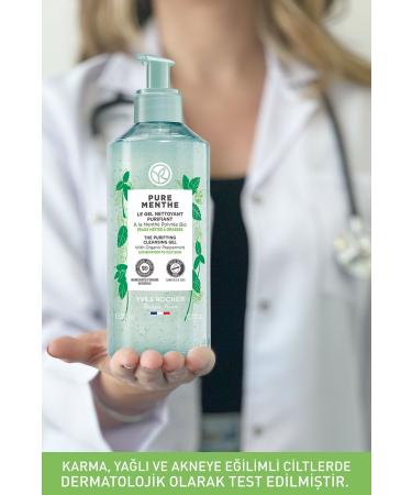 Yves Rocher Pure Menthe Prebiotic Face Wash / Cleansing Gel for Combination and Oily Skin - 390 ml - Buy Online on GoSupps.com
