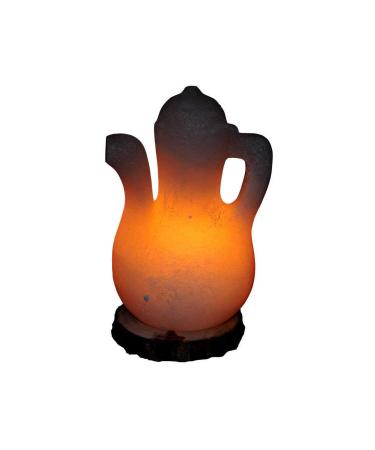 Aphrodite Pitcher Shaped Natural Rock Salt Lamp ank r Wired Bulb White 5-7 Kg