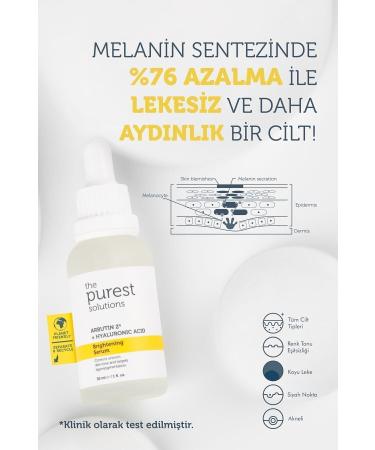 The Purest Solutions Anti-Spot Arbutin Skin Care Serum 30 Ml (arbutin 2% + Hyaluronic Acid) - Buy Online on GoSupps.com