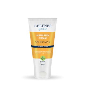 Celenes by Sweden Herbal Sun Cream 100 Spf 50ml.