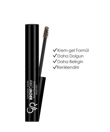 Golden Rose Brow Color Tinted Eyebrow Mascara-07 Black Brown-eyebrow Mascara