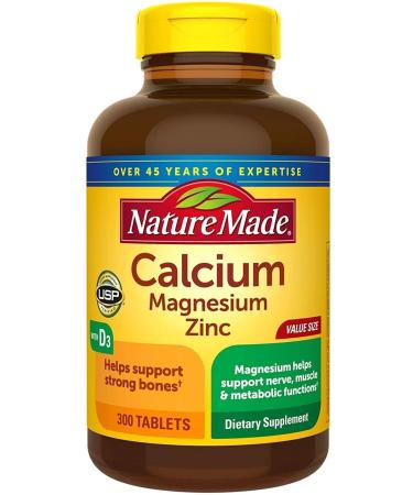 Nature Made Calcium Magnesium Zinc With Vitamin D3 300 Tablets
