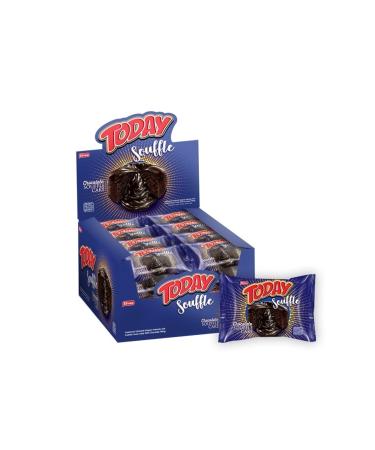 Elvan Today Suffle Cake with Cocoa Cream 50 Gr. 24 Pieces (1 Box)