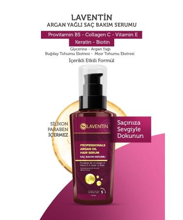 Laventin Hair Growth Anti-Loss Keratin Biotin Collagen Argan Oil Hair Serum 125ml - Buy Online on GoSupps.com