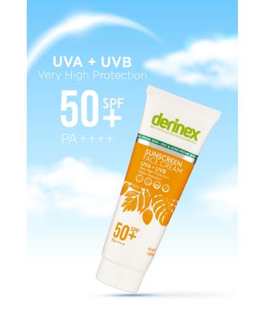 Derinex Sun Cream Spf 50 Oily & Acne-prone Skin 50 ml - Buy Online on GoSupps.com