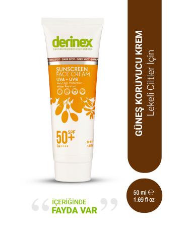 Derinex Sunscreen Cream Spf 50 For Blemished Skin 50 ml