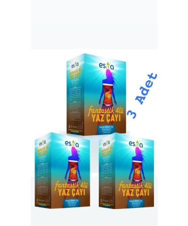 ES LA Fantastic Four 4-Pack Summer Tea 45 135 Filter Bags 3 Boxes Hac o lu Spice Hatay Local