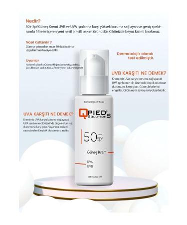 Qpieds Solutions Qpied's Solutions 50+ Spf Sun Cream 100 ml - Buy Online on GoSupps.com