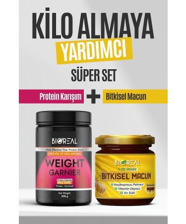 B OREAL Weight Gaining Herbal Powder and Appetite Stimulating Organic Paste (Set of 2)