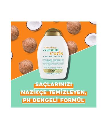 OGX Coconut Curls Moisturizing Conditioner for Curly Hair 385 ml - Buy Online on GoSupps.com