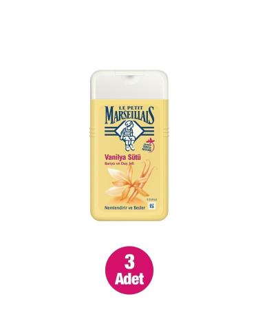 Le Petit Marseillais Vanilla Milk Shower Gel 250 ml X 3 Pcs - Buy Online on GoSupps.com