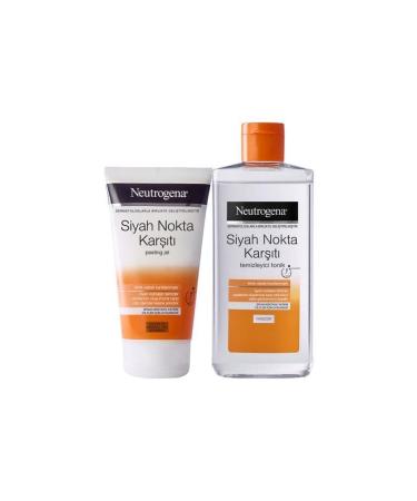Neutrogena Visibly Clear Anti-Blackhead Toner 200 Ml + Anti-Blackhead Peeling Gel 150 Ml - Buy Online on GoSupps.com