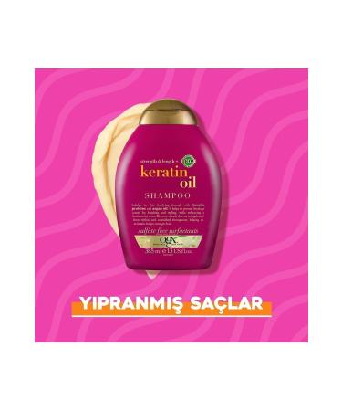 OGX Anti-Breakage Keratin Oil Sulfate-Free Shampoo 385 ml - Buy Online on GoSupps.com