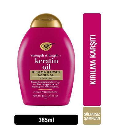 OGX Anti-Breakage Keratin Oil Sulfate-Free Shampoo 385 ml