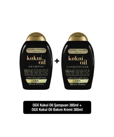 OGX Moisturizing & Anti-Frizz Kukui Oil Sulfate-Free Shampoo 385 ml Care Cream 385 ml