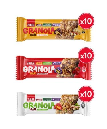 Z ber Granola Bar Trial Pack 25G X 30 Pieces