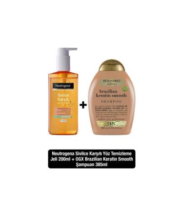 Neutrogena Anti-Acne Daily Facial Cleansing Gel 200 ml Ogx Sulfate-Free Shampoo Keratin Smooth 3