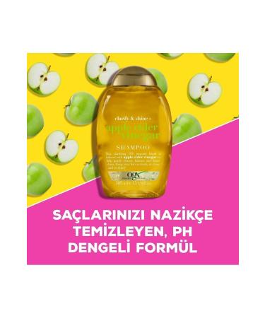 OGX Glowing Apple Cider Vinegar Sulfate-Free Shampoo 385 ml - Buy Online on GoSupps.com
