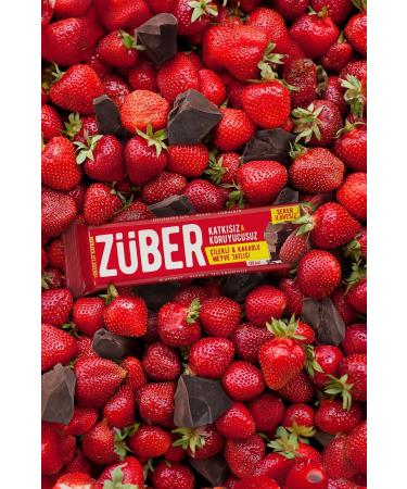 Zuber Fruit Bar Strawberry and Cocoa 40g X 12 Pieces