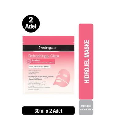 Neutrogena Refreshingly Clear Pink Grapefruit Purifying Hydrogel Mask 30 Ml X2 PKTNTRCHDMSK