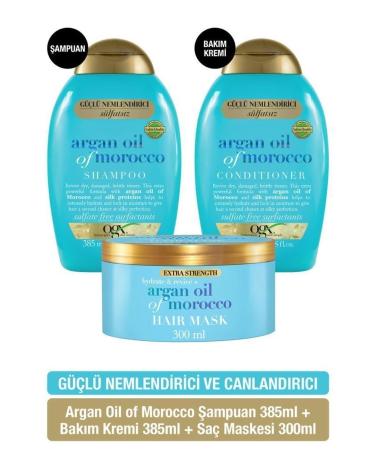 OGX Moisturizing Argan Oil Of Morocco Sulfate Free Shampoo Sulfate Free Conditioner Hair Mask